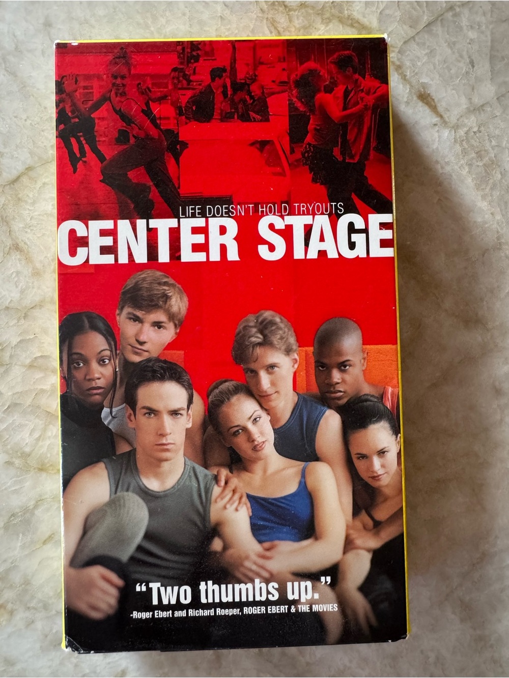 Center Stage VHS Movie Cover - Bold Red Ensemble